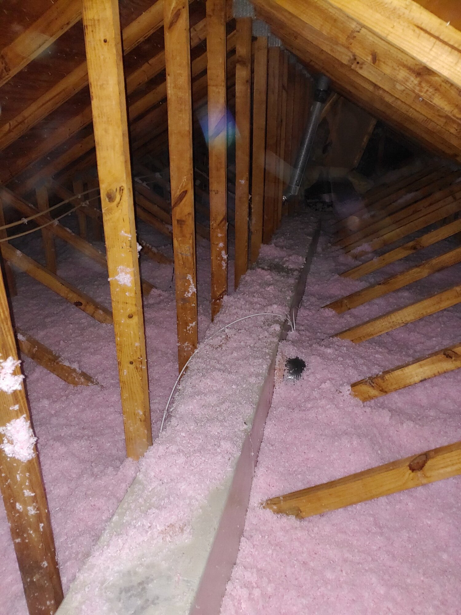 Blown-in attic insulation install in Panama City, FL